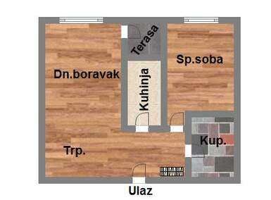 Dvosoban stan, Novi Sad, prodaja, 41m2, 116980e, id1055144