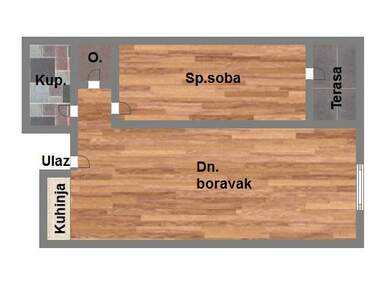 Dvosoban stan, Novi Sad, prodaja, 43m2, 124790e, id1058100