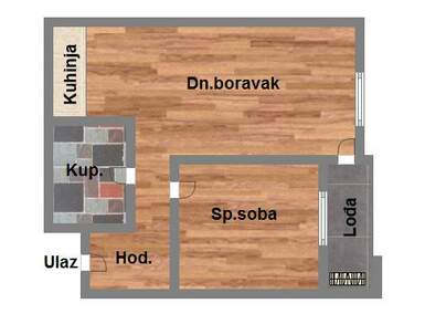 Jednoiposoban stan, Novi Sad, Stari Majur, prodaja, 42m2, 90850e, id1058485