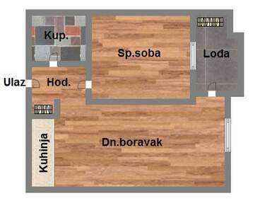 Jednoiposoban stan, Novi Sad, prodaja, 38m2, 81200e, id1059199