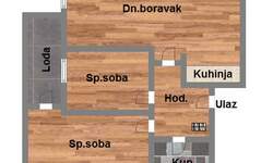 Dvoiposoban stan, Novi Sad, prodaja, 61m2, 125700e, id1059201