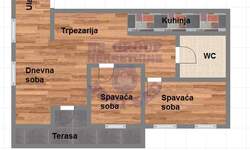 Dvoiposoban stan, Novi Sad, Adice, prodaja, 56m2, 80810e, id1060716