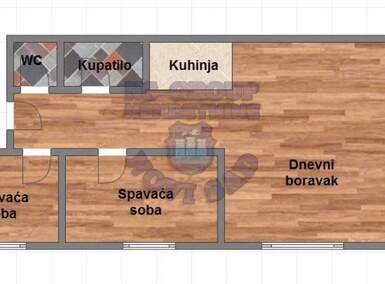 Dvoiposoban stan, Novi Sad, prodaja, 57m2, 88400e, id1062798