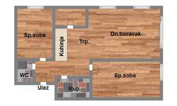 Trosoban stan, Novi Sad, Somborski Bulevar, prodaja, 83m2, 214680e, id1065747