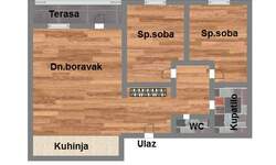 Trosoban stan, Novi Sad, Salajka, prodaja, 72m2, 162160e, id1066402