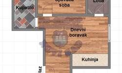 Dvosoban stan, Novi Sad, prodaja, 43m2, 99650e, id1066489