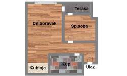 Jednoiposoban stan, Novi Sad, Petrovaradin, prodaja, 41m2, 87190e, id1070981