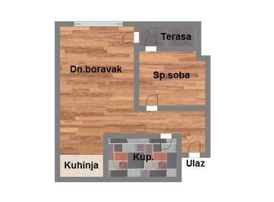 Jednoiposoban stan, Novi Sad, Petrovaradin, prodaja, 41m2, 85060e, id1070981