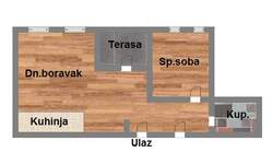 Dvosoban stan, Novi Sad, Spens, prodaja, 44m2, 144200e, id1074487