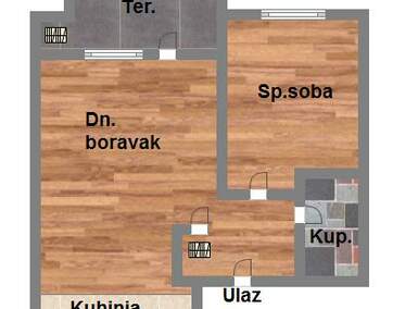 Dvosoban stan, Novi Sad, Nova Detelinara, prodaja, 48m2, 133650e, id1076252