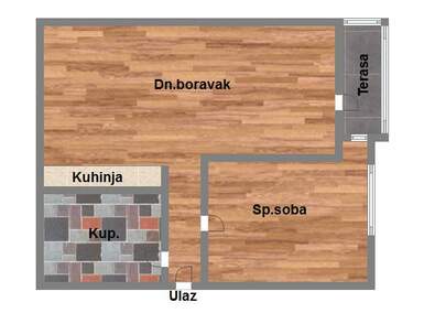 Dvosoban stan, Novi Sad, Socijalno, prodaja, 46m2, 123600e, id1077671