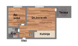 Dvosoban stan, Novi Sad, Podbara, prodaja, 46m2, 123590e, id1080076