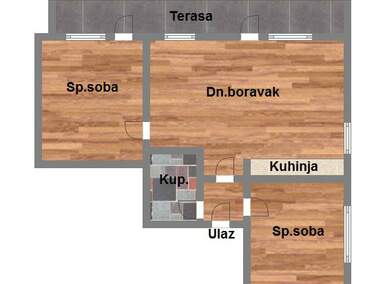 Dvoiposoban stan, Novi Sad, prodaja, 57m2, 124160e, id1080238
