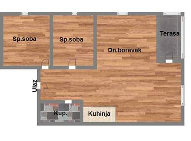 Trosoban stan, Novi Sad, Adice, prodaja, 57m2, 102100e, id1089014