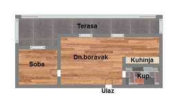 Jednoiposoban stan, Novi Sad, prodaja, 36m2, 73220e, id1090531