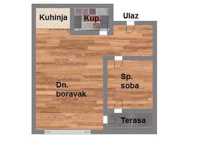 Jednoiposoban stan, Novi Sad, Petrovaradin, prodaja, 41m2, 84400e, id1091189