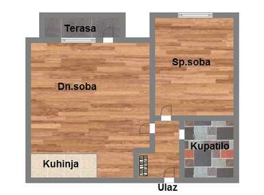 Dvosoban stan, Novi Sad, Bulevar Patrijarha Pavla, prodaja, 39m2, 99860e, id1091910