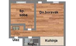 Dvosoban stan, Novi Sad, prodaja, 44m2, 117140e, id1094780