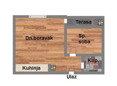 Dvosoban stan, Novi Sad, prodaja, 41m2, 109450e, id1094781