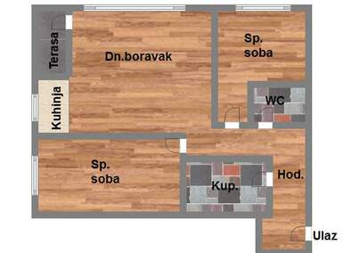 Trosoban stan, Novi Sad, prodaja, 65m2, 139670e, id1094914