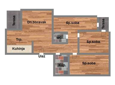 Cetvorosoban stan, Novi Sad, stari majur, prodaja, 93m2, 152440e, id1094930