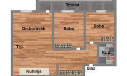 Dvoiposoban stan, Novi Sad, Grbavica, prodaja, 50m2, 151030e, id1096153