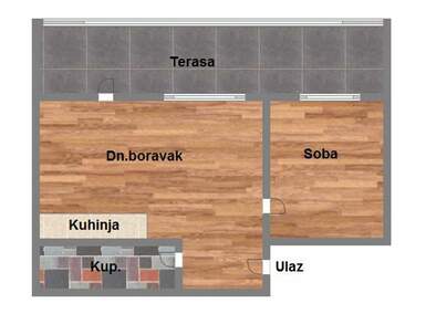 Jednosoban stan, Novi Sad, Telep, prodaja, 47m2, 113300e, id1096188