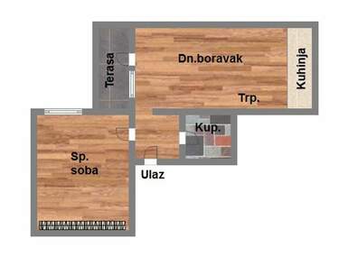 Dvosoban stan, Novi Sad, Bulevar patrijarha Pavla, prodaja, 39m2, 102730e, id1101346