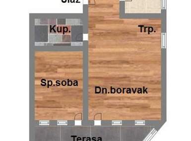 Dvosoban stan, Novi Sad, prodaja, 42m2, 86520e, id1102492