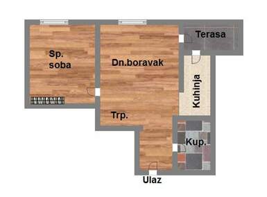 Dvosoban stan, Novi Sad, prodaja, 38m2, 98840e, id1102862