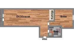 Dvosoban stan, Novi Sad, Podbara, prodaja, 44m2, 150270e, id1103523