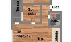 Dvosoban stan, Novi Sad, Veternik, prodaja, 55m2, 104840e, id1104881