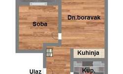 Dvosoban stan, Novi Sad, Telep, prodaja, 42m2, 89770e, id1107132