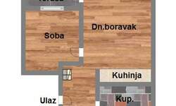 Dvosoban stan, Novi Sad, prodaja, 41m2, 88990e, id1107642