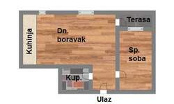 Jednosoban stan, Novi Sad, stari majur, prodaja, 38m2, 78780e, id1108357