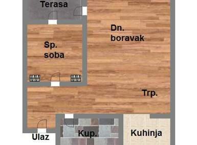 Dvosoban stan, Novi Sad, prodaja, 41m2, 127630e, id1108448