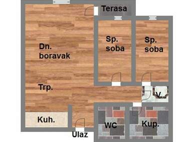 Trosoban stan, Novi Sad, Novo Naselje, prodaja, 58m2, 130540e, id1108536