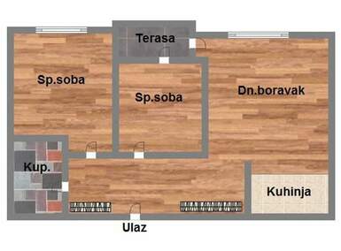 Dvoiposoban stan, Novi Sad, prodaja, 55m2, 172150e, id1109571