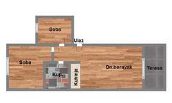 Dvoiposoban stan, Novi Sad, Sadovi, prodaja, 47m2, 82120e, id1111329