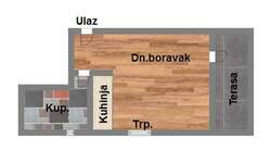 Jednosoban stan, Novi Sad, prodaja, 32m2, 85620e, id1115506