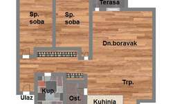 Trosoban stan, Novi Sad, prodaja, 78m2, 202820e, id1117278
