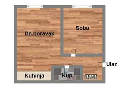 Jednoiposoban stan, Novi Sad, Telep, prodaja, 38m2, 97080e, id1117329