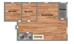 Dvoiposoban stan, Novi Sad, Adice, prodaja, 57m2, 96230e, id1119328