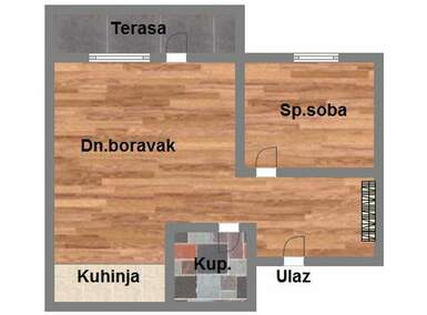 Dvosoban stan, Novi Sad, Bulevar, prodaja, 49m2, 172420e, id1122677