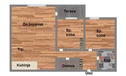 Trosoban stan, Novi Sad, Bulevar Patrijarha Pavla, prodaja, 65m2, 170640e, id1124042