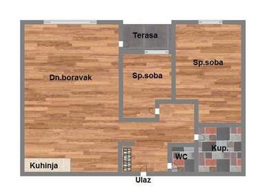 Trosoban stan, Novi Sad, Telep, prodaja, 62m2, 157540e, id1124202