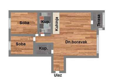 Trosoban stan, Novi Sad, prodaja, 64m2, 167660e, id1126697