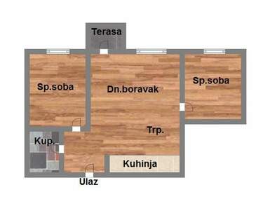 Dvoiposoban stan, Novi Sad, Adice, prodaja, 45m2, 95000e, id1127875