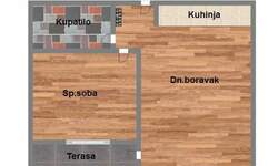 Dvosoban stan, Novi Sad, prodaja, 44m2, 130740e, id1132780