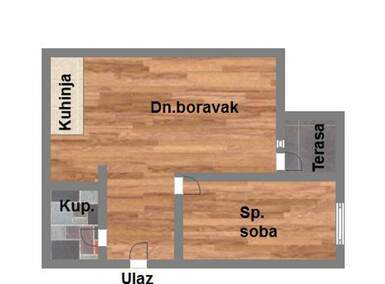 Dvosoban stan, Novi Sad, Bulevar patrijarha Pavla, prodaja, 45m2, 116850e, id1134922
